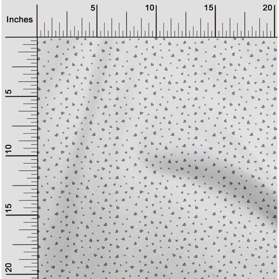 oneOone Cotton Poplin Fabric Triangle Geometric Print Fabric BTY 56 Inch Wide