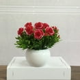 thumbnail image 4 of 1Pc Potted Artificial Flower Bonsai DIY Stage Garden Wedding Party Office Decor, 4 of 10
