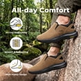 thumbnail image 6 of FitVille Men's Wide Slip on Hiking Shoes with Arch Support Wide Toe Box, 6 of 8