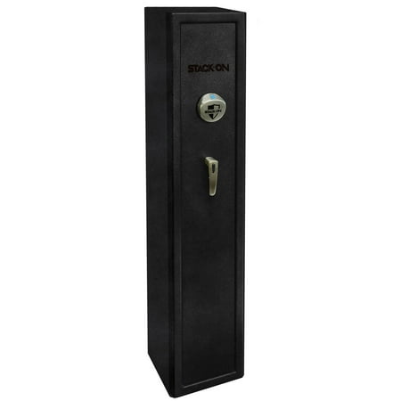 Home Defense Stand-Up Safe, Matte Black with Biometric Lock