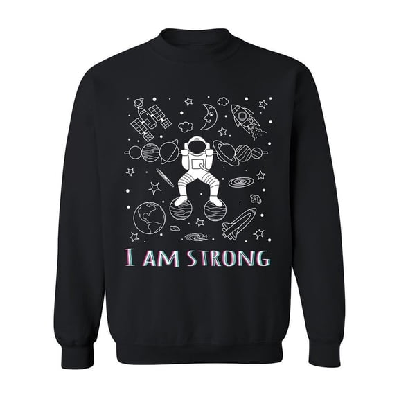 Astrounaut On Planets Sweatshirt Men -Image by Shutterstock, Male Small