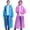 Blue+pink, variant on Rain Poncho Raincoats for Adult Reusable - 2-5 Pack EVA Waterproof Rain Coat with Hood, Rain Gear for Men Women