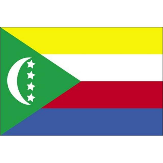 Annin Flagmakers 191801 5 Pi X 8 Pi Nyl-Glo Drapeau des Comores