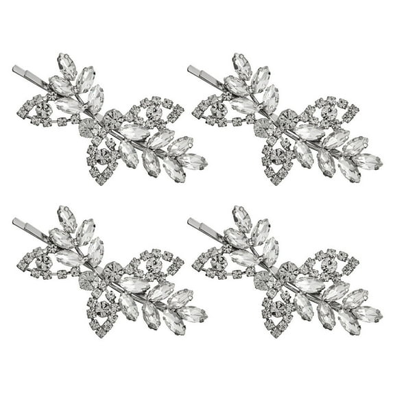 LOLIPPYY Set of 4 Hair Clips for Women with Rhinestones, Elegant Accessories for Everyday Wear