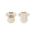 thumbnail image 2 of BemeyourBBs Newborn Baby Boy Girl Western Outfits Summer Clothes Bubble Romper Infant Short Sleeve Boots Cactus Print Bodysuit One Piece Shirt Tops, 2 of 8
