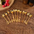 thumbnail image 1 of Visland Tea Spoon Heat Resistance Comfortable Grip European Style Rust-proof Polished Tulip Pentastar Coffee Spoon for Dining Room, 1 of 8