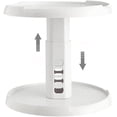 thumbnail image 2 of 2-Tier Kitchen Spice Rack Round Lazy Susan Turntable for Bathroom Pantry, Vanity Spinning Organizer for Countertop - Plastic, 2 of 8