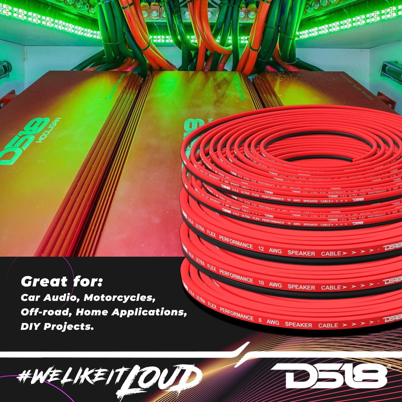 12-GA OFC 100% Copper Speaker Wire 250 Feet