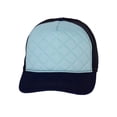 thumbnail image 1 of Top Headwear Fashion Quilted Trucker Cap - Light Blue/Navy, 1 of 2