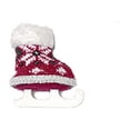 thumbnail image 4 of Wmhnj Adorno navideño de patines de hielo de peluche de punto, 9 x 8,5 x 5 cm, ideal para decoracin festiva., 4 of 8