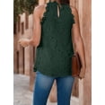 thumbnail image 3 of Weardear Womens Summer Lace Tops Loose Casual Basic Halter Crew Neck Sleeveless Dressy Flowy Tank Tops, 3 of 5