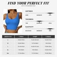 thumbnail image 6 of Lsque Dodgerblue Printed Women'S Sports Bra, Compression, Moisture Wicking, High-Impact Sports Bra For Women,Supportive sports bra-, 6 of 9