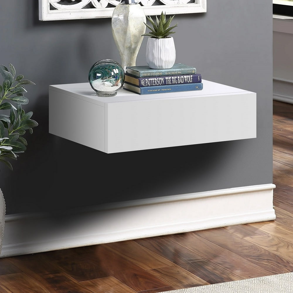 EBTOOLS Modern Wall Mounted Floating Bedside Table Nightstand Shelf