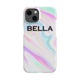 thumbnail image 1 of Personalised Pastel Swirl Name iPhone 13 Case,iPhone 15, 1 of 4