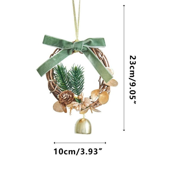 Marryso Christmas Wreath for Front Door Small Wreath Christmas Ornaments Christmas Party Atmosphre Decoration Props To Give Small Gifts Christmas Wreath