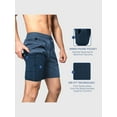 thumbnail image 4 of Zilpu Mens Quick Dry Athletic Performance Shorts w/Zipper Pocket (7 inch), 4 of 6