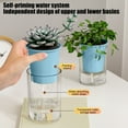 thumbnail image 6 of kkbbma under $5 Self Watering Pots for Indoor Plants, Self Watering Planter, Self Watering Pot with Reservoir, Clear Self Watering Pots for Indoor Plants, African Violets, 6 of 6