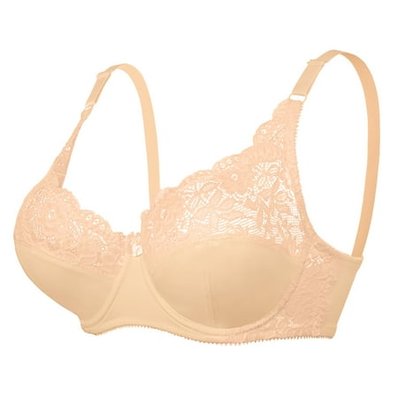 SCSAlgin Lace Underwire Bra for Women Push Up Demi Bra with Underwire Cups Sexy V Neck Plunging Bra for Everyday Comfort