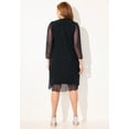 thumbnail image 2 of Catherines Women's Plus Size Beaded Trim Jacket Dress Set, 2 of 4
