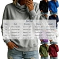 thumbnail image 3 of VEKDONE Womens Turtleneck Sweatshirt Fall Drop Shoulder Long Sleeve Sweatshirt Trendy Loose Fit Lightweight Pullover Tops Solid Color Casual Shirts Purple L, 3 of 6
