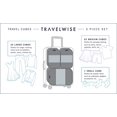thumbnail image 2 of Luggage, Black, 2 Small, 2 Medium, 1 Large, Luggage Packing Organization Cubes 5 Pack, 2 of 6