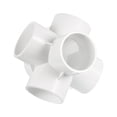 thumbnail image 3 of Conectores de codo Uxcell para adaptadores de tuberías de agua para jardín y hogar 2" (Interior: 50mm, Exterior: 57mm) 1, 3 of 4