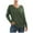 Army Green, variant on Hfyihgf Women's V Neck Sweaters Side Slit Ribbed Knit Pullover Long Sleeve Solid Color Jumper Tops Casual Fall Clothes(Black,L)