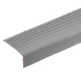 thumbnail image 1 of Uxcell 3.2Ft Nosing de Escalera, Protectores de Bordes de Escalera en Forma de L de 3cm de PVC, Gris, 1 of 7