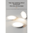 thumbnail image 4 of 6 Luces LED Empotrables de 8 Pulgadas y 20 Vatios, Ultrafinas, para Techo, Luz Cálida, 4 of 5