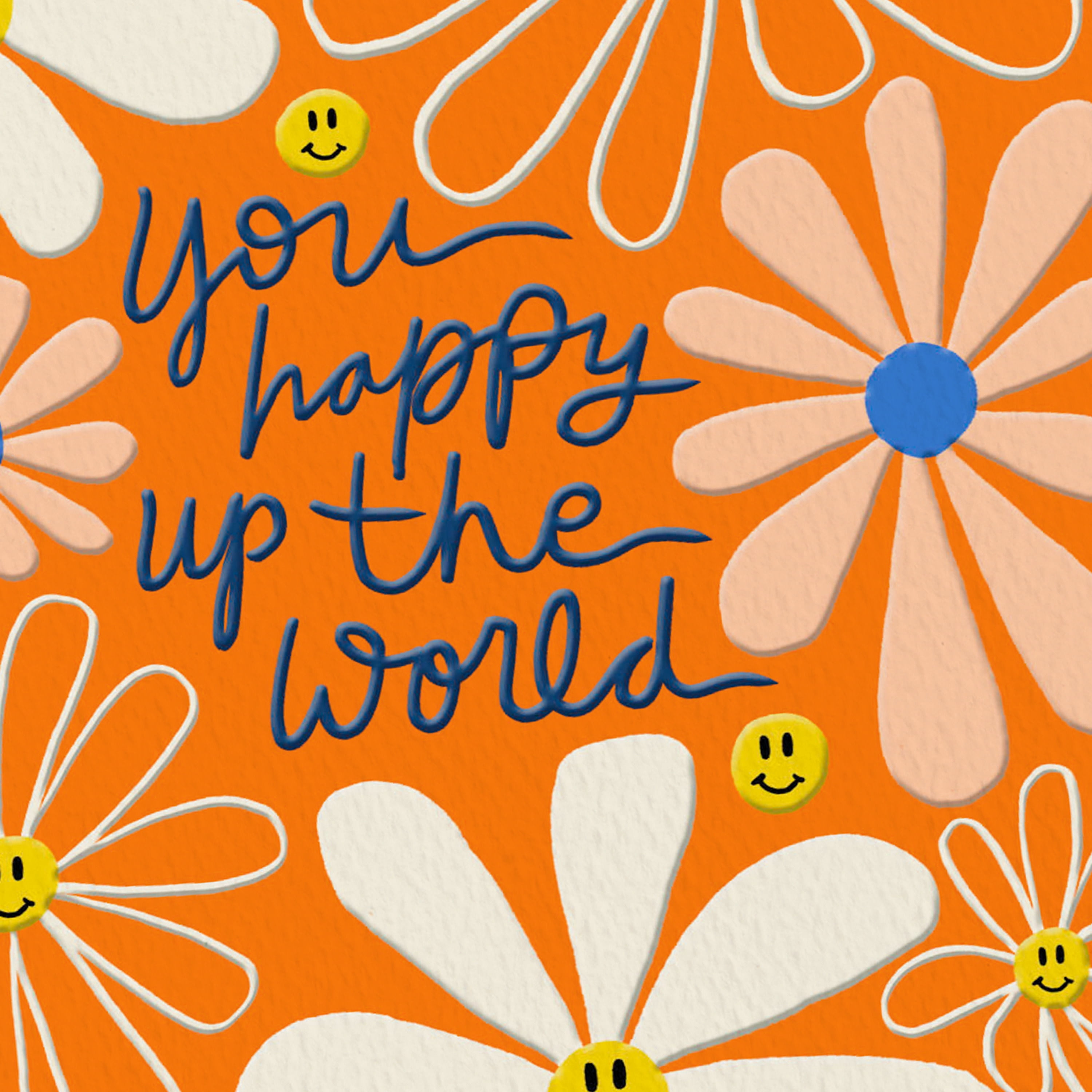 Hallmark Good Mail Thinking of You or Thank-You Card (You Happy Up the World)