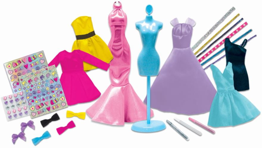 LOT of 4 Genuine Mattel Barbie Doll Dolls Fashion Clothing Clothes Dress Dresses 
