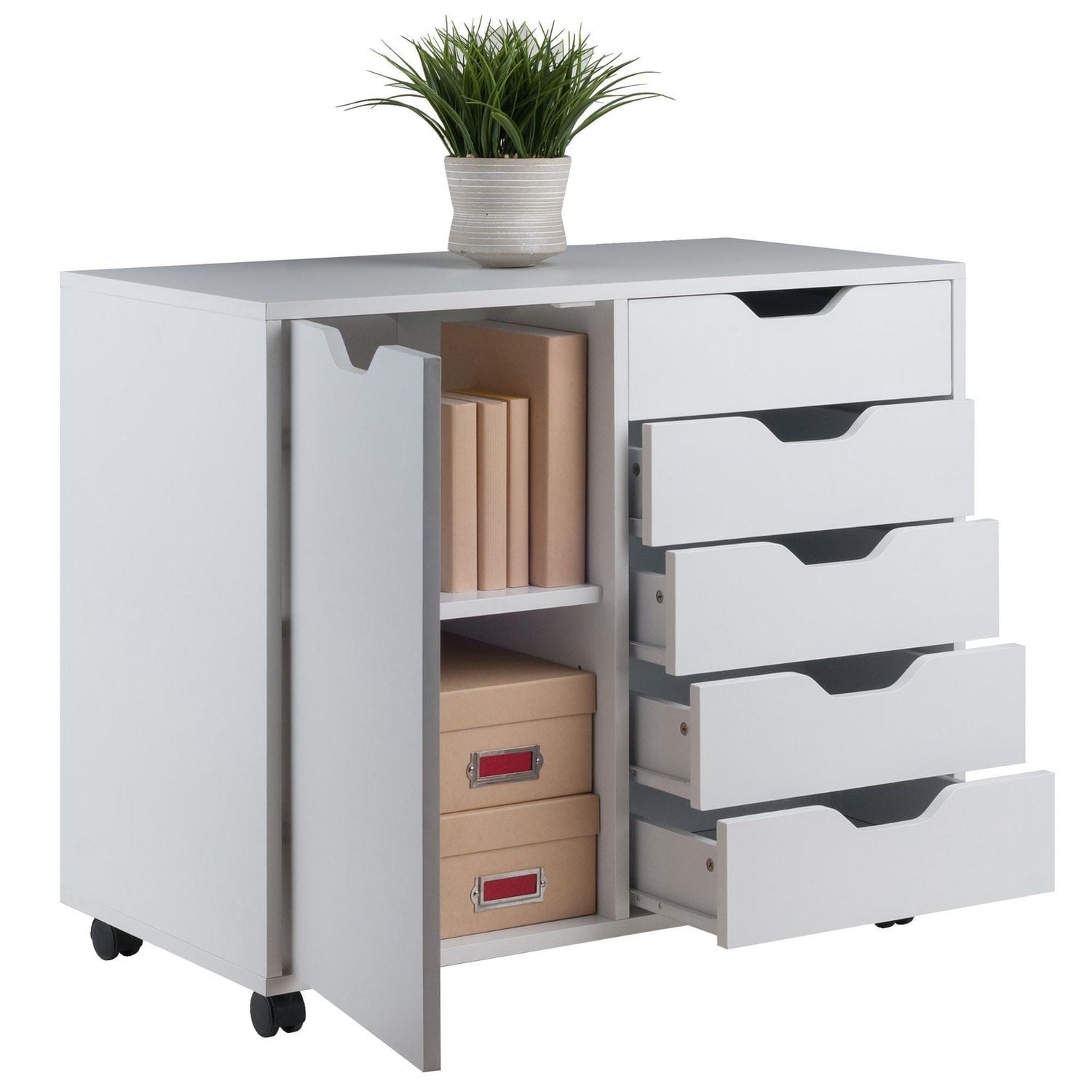 Winsome Halifax Cabinet White Finish