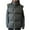 Dark Gray, variant on Inleife Womens Outerwear Vests Women's Solid Color Jacket Casual Sleeveless Cotton Jacket Top Blouse