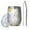 White-3, variant on Floral 12oz Stainless Steel Insulated Wine Tumbler with Lid and Straw – Double Wall Vacuum Mug for Hot & Cold Drinks, 304 Steel Interior, Sweat-Free Design,Thanksgiving,Christmas, Spring,Flower
