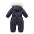 thumbnail image 7 of XIMIN Baby Boy Girl Snowsuit Toddler Winter Girl Jacket Coat Snow Ski Suit Clothes Hooded Jumpsuit Romper Coat Outwear Kid Snow Suits Outfits, 7 of 7
