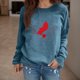 thumbnail image 2 of Gibobby Casual Sudadera para Mujer Sudadera de manga larga con cuello redondo para mujer(Azul,G), 2 of 5