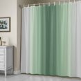 thumbnail image 5 of Sage Green Grey Gradient Shower Curtain, Minimalist Ombre Modern Art Waterproof Shower Curtain Set with 12 Hooks Lightweight Bath Curtains Fabric Bathroom Decor 48x72 Inches, 5 of 9