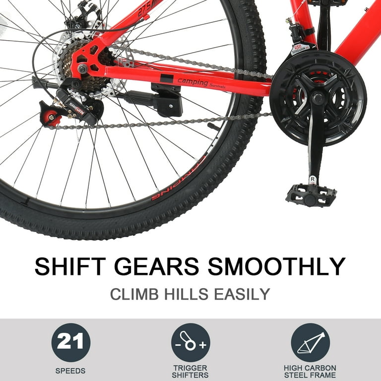 UBesGoo 27.5in Mountain Bike 21 Speed for Adult with Disc UBesGoo 27.5in Mountain Bike 21 Speed for Adult with Disc