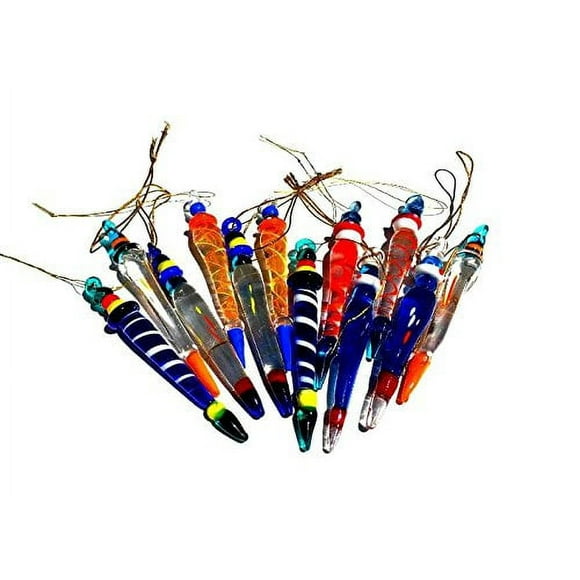 Homeneeds Inc Glass Icicle Ornaments (Icicle)