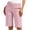 Pink, variant on Binmer Women’s Mid-Rise Straight Leg Bermuda Chino Shorts, Womens and Women's Black,Size S-5XL