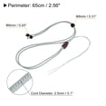thumbnail image 2 of Unique Bargains Jade Ropes Nylon Cord Necklace Holder Strings Emerald Rope, Grey 5 Pack, 2 of 6