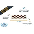 thumbnail image 2 of Complete Tournament Chess Set - Plastic Pieces - Roll-up Board - Canvas Bag, 2 of 8
