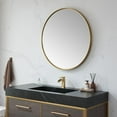 thumbnail image 6 of Vinnova 803336-MIR-BG 35.4 x 35.4 in. Cascante Round Metal Wall Mirror, Brushed Gold, 6 of 8