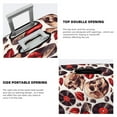 thumbnail image 3 of Pofeuu record lips Skull Print Luggage Suitcase Cover Protector Luggage Washable Covers Aesthetic for 18/24/28/32 inch Luggage（No luggage included）-Small, 3 of 7