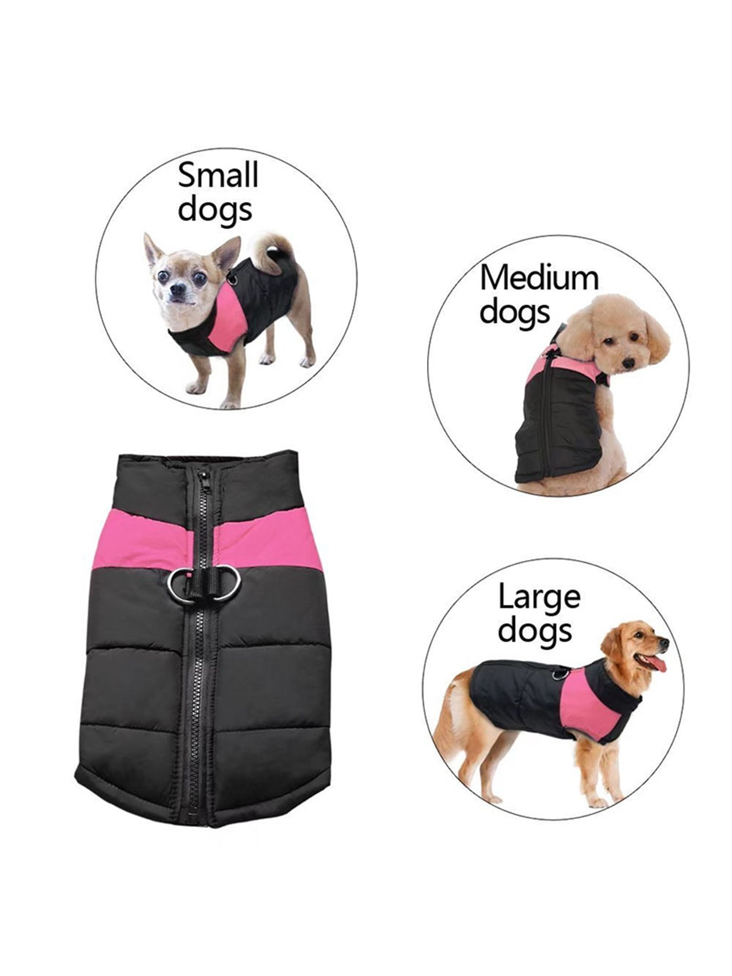 dog clothes for large dogs on Pet Winter Warm Clothes Gits For Small Medium Large Dogs Cold Weather Warm Vest Jacket Coats For Dogs Windproof Warm Pet Coats For Winter S 5xl Walmart Com Walmart Com