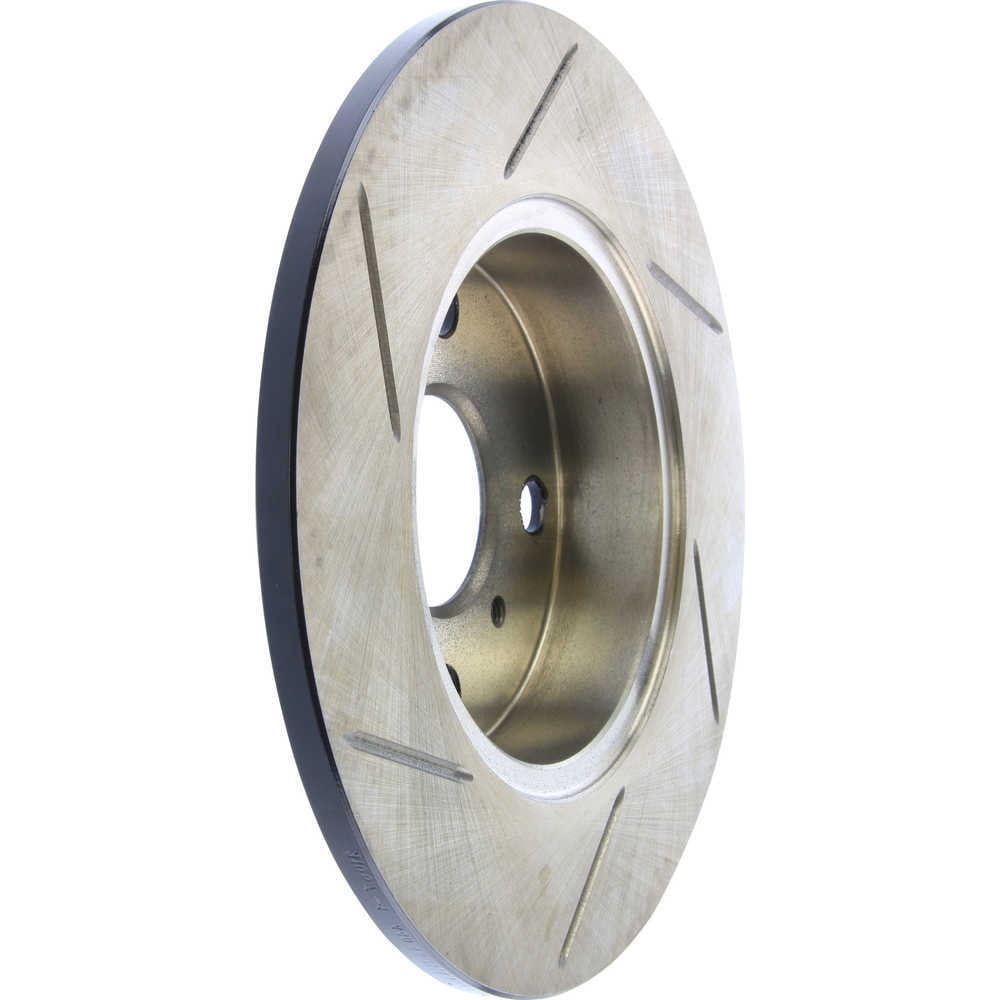 StopTech 126.44046SL Sport Slotted Brake Rotor; Rear Left, European style brake pad compounds