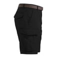 thumbnail image 3 of Fgvctg Mens Shorts Cargo Elastic Waist Casual Stretch Waist Cargo Short Trendy Summer Beach Classic Fit Workout Shorts Plus Size Waistband Pant with Pockets,Black,M, 3 of 5