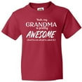 thumbnail image 3 of Inktastic Yeah My Grandma is Pretty Awesome Youth T-Shirt, 3 of 5
