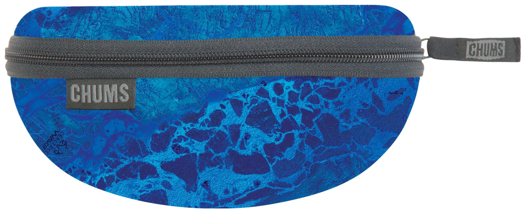 Chums Transporter Eyewear Case Blue Realtree WAV3 Pattern