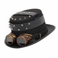 thumbnail image 1 of Sombrero Retro Goth Steampunk jinwen Sombrero de copa Accesorio desmontable, 1 of 8